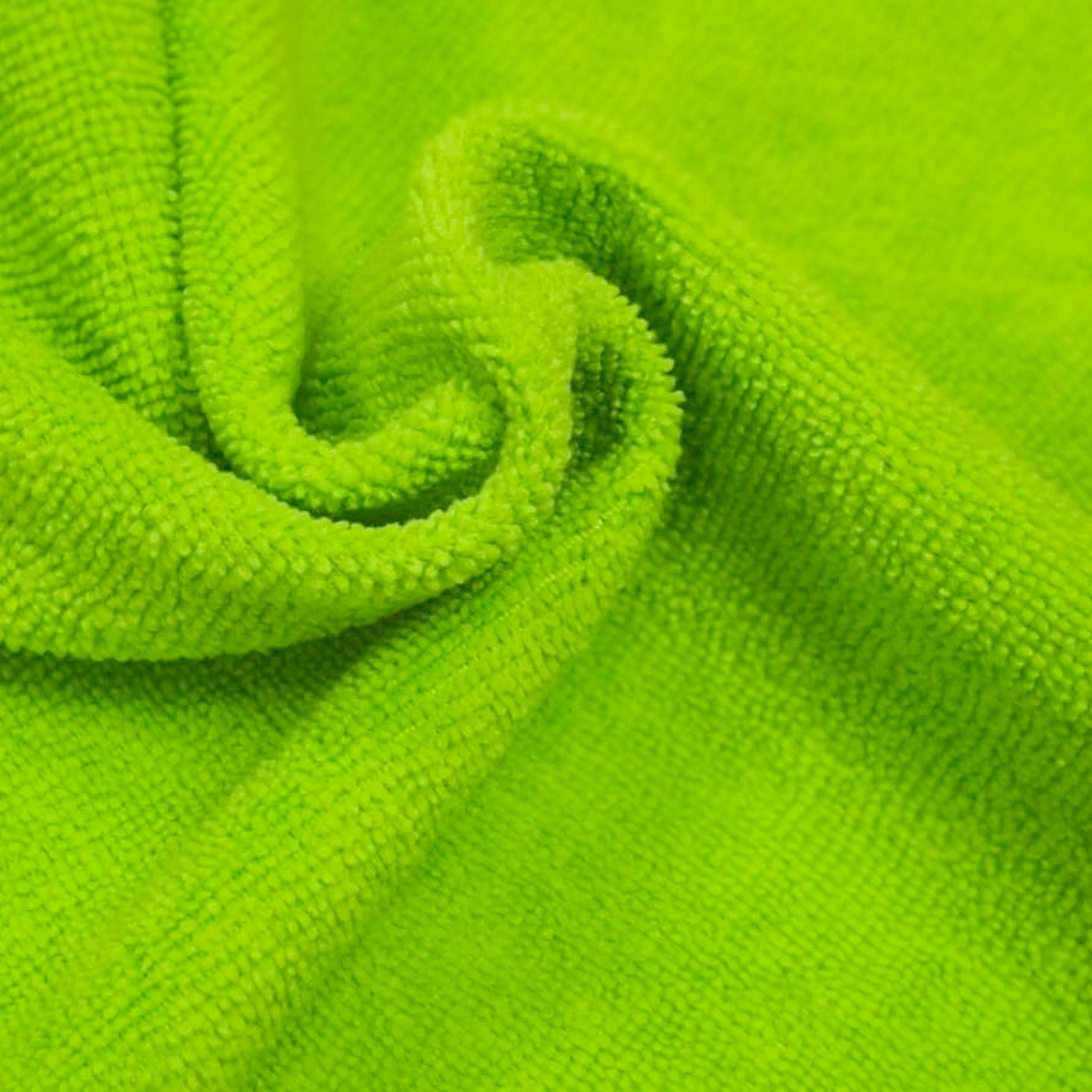 POLYTE Microfiber Cleaning Cloth, 12 x 16 in, Blue, Green, Yellow, 24 Pack - Image 5