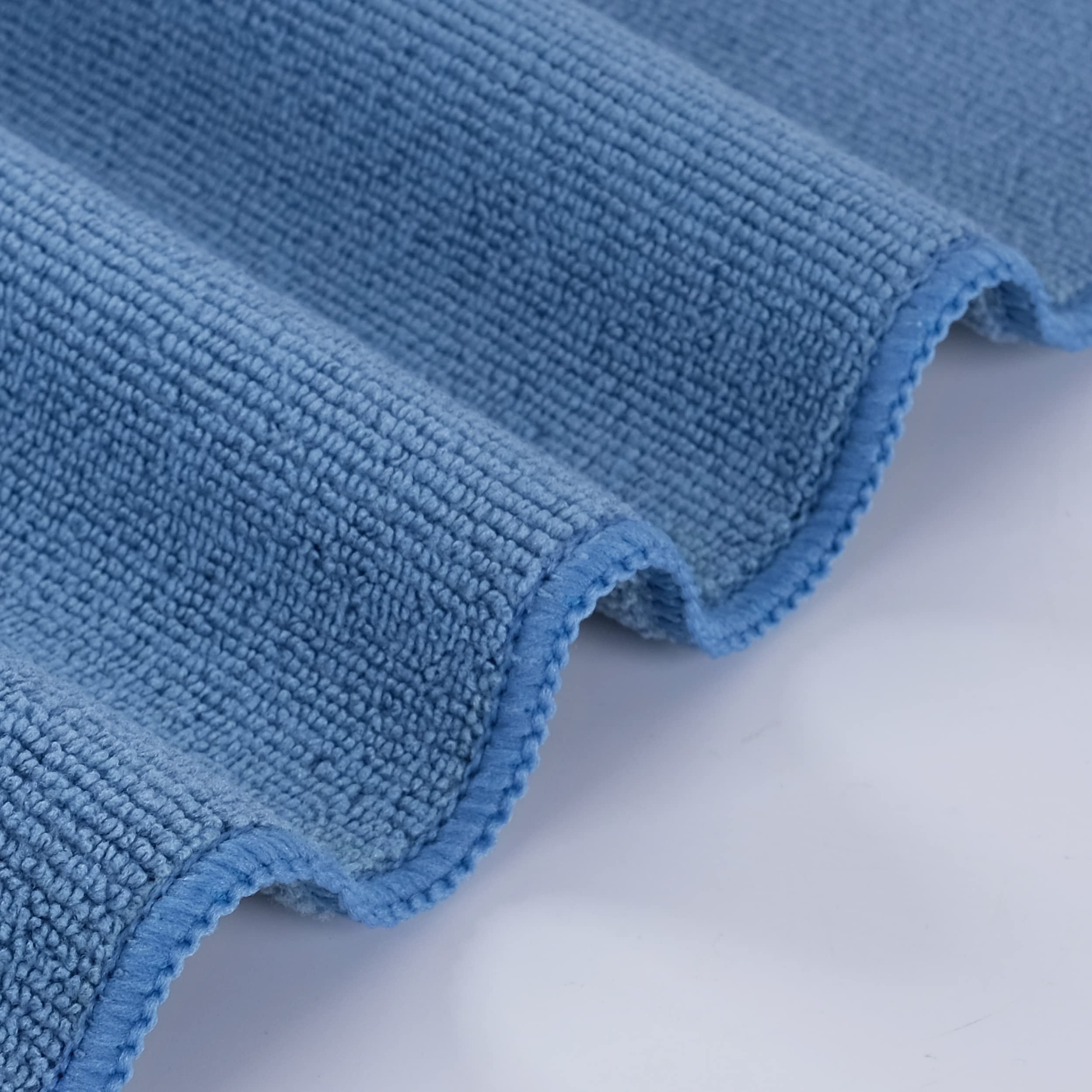 POLYTE Microfiber Cleaning Towel (16x16, 12 Pack Professional, Blue,Camel,Gray) - Image 3