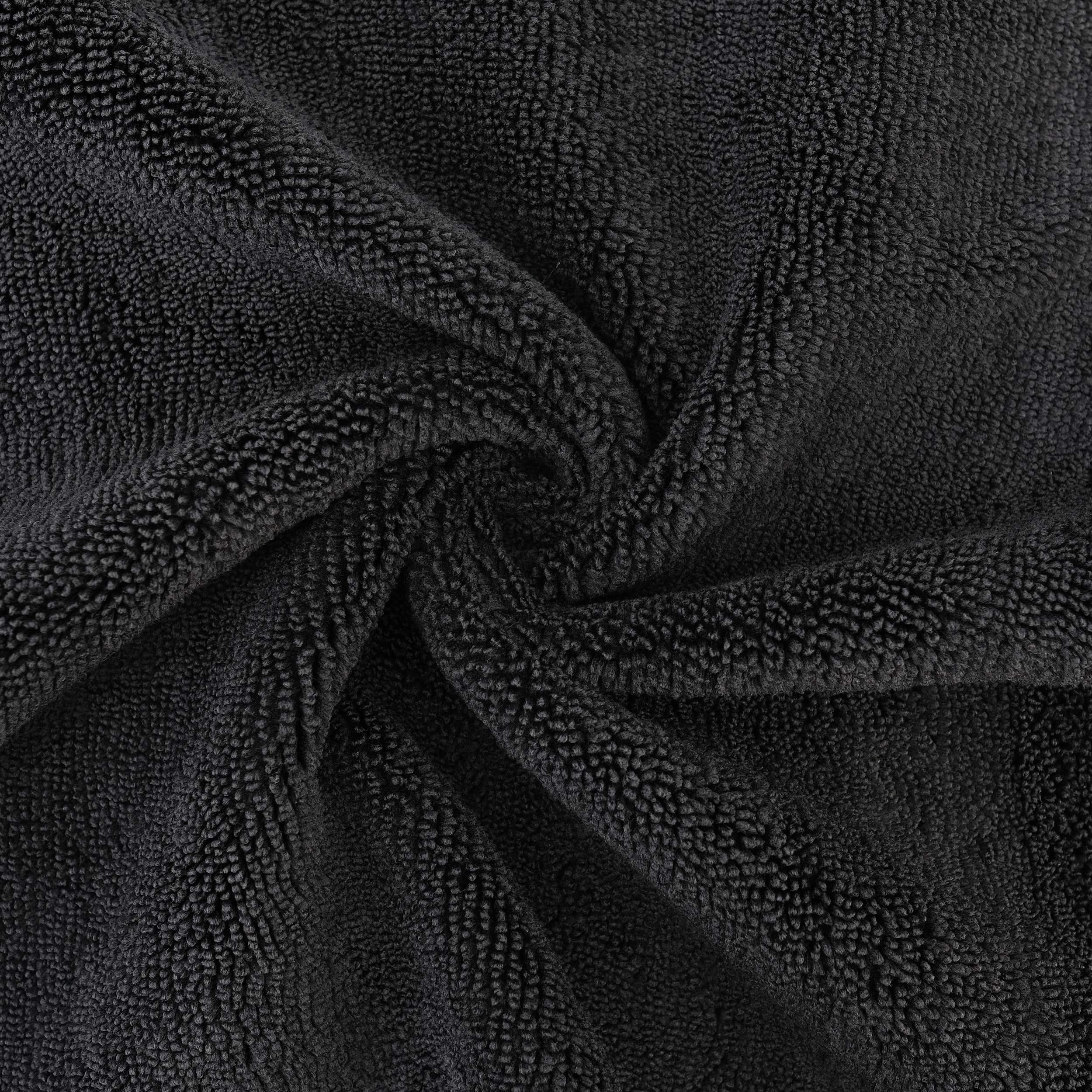 POLYTE Premium Microfiber Cleaning Towel,16 x 16 in, 12 Pack (Black) - Image 3