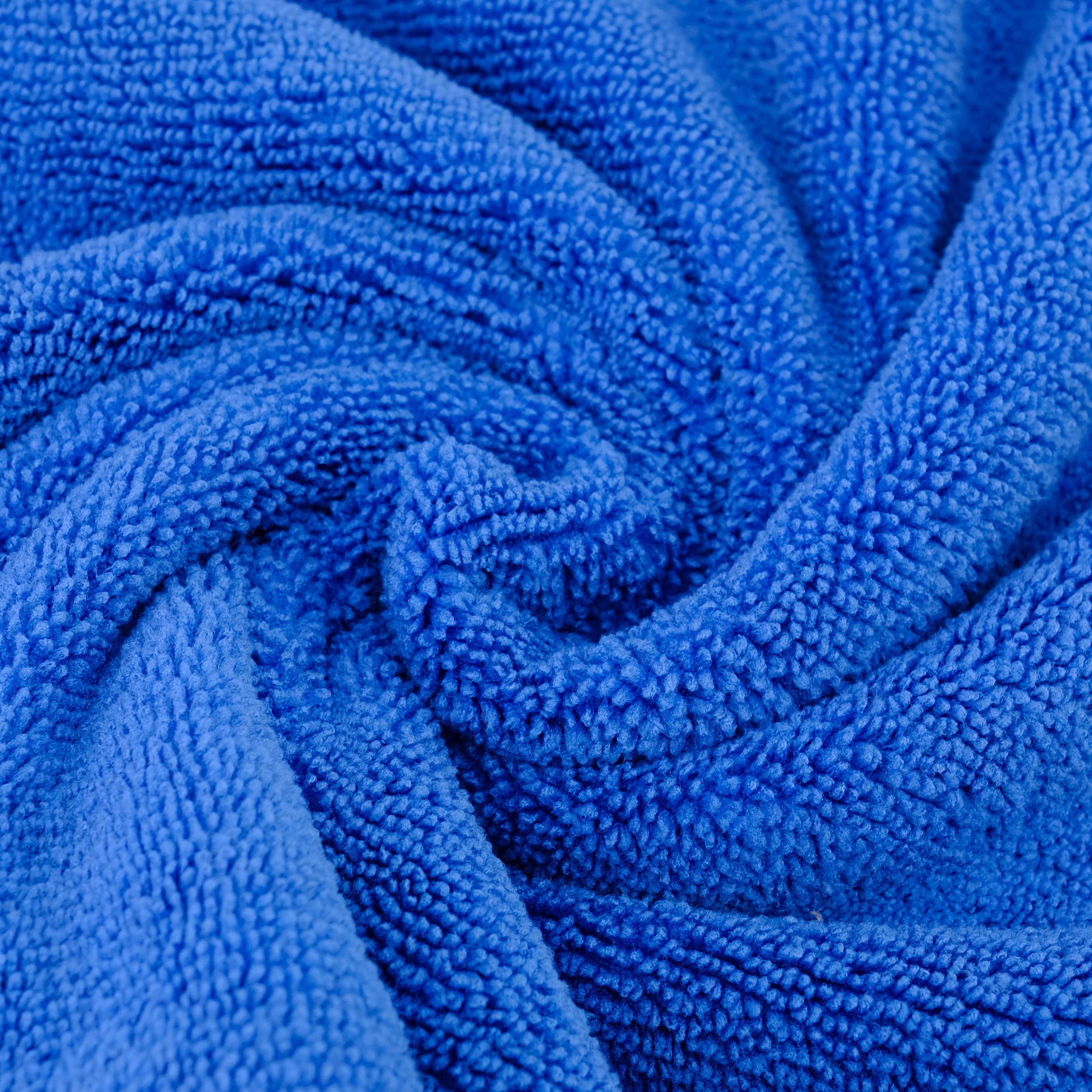 POLYTE Premium Microfiber Cleaning Towel,16x16 in 24 Pack (Blue,Gray,Yellow) - Image 4