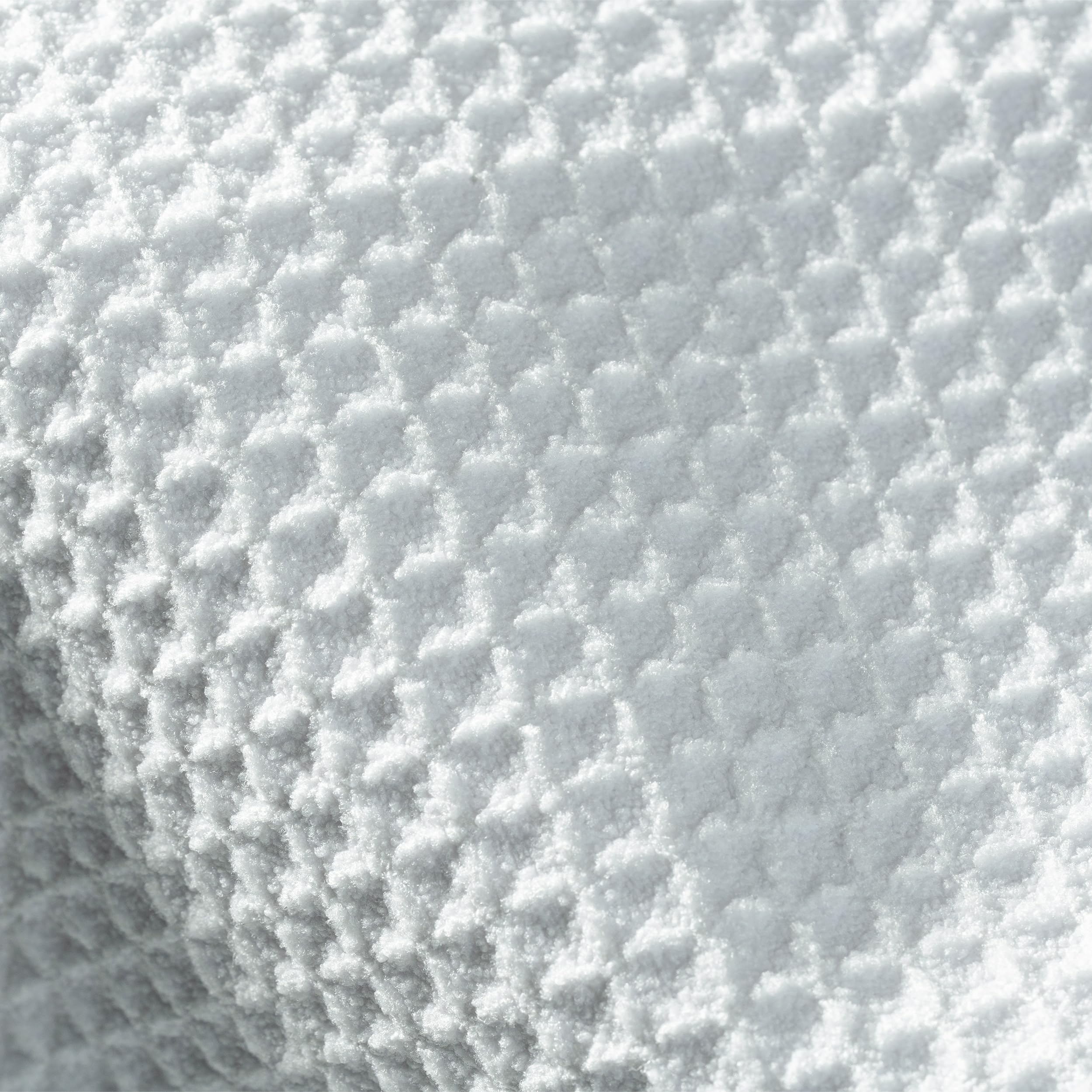 POLYTE Ultra Premium Microfiber Kitchen Dish Cloth Waffle Weave, 6 Pack (12x12 in, White) - Image 5